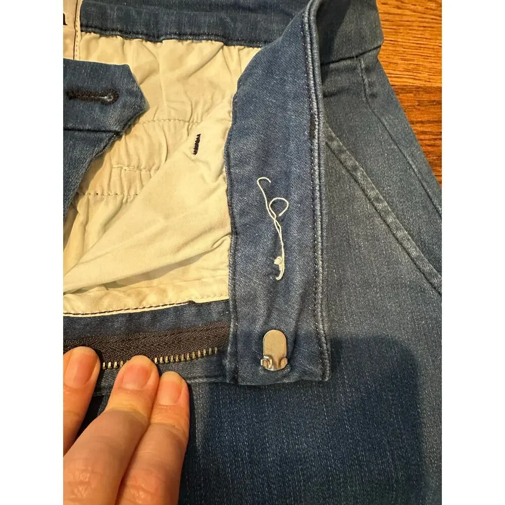 Frank & Eileen Wicklow 1977 Wash Italian Crop Chinos Women’s Size 10 Designer - Picture 5 of 10